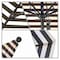 California Umbrella 9' Black Aluminum Market Patio Umbrella, Sunbrella Cabana Classic 194061335512 - alternate 3